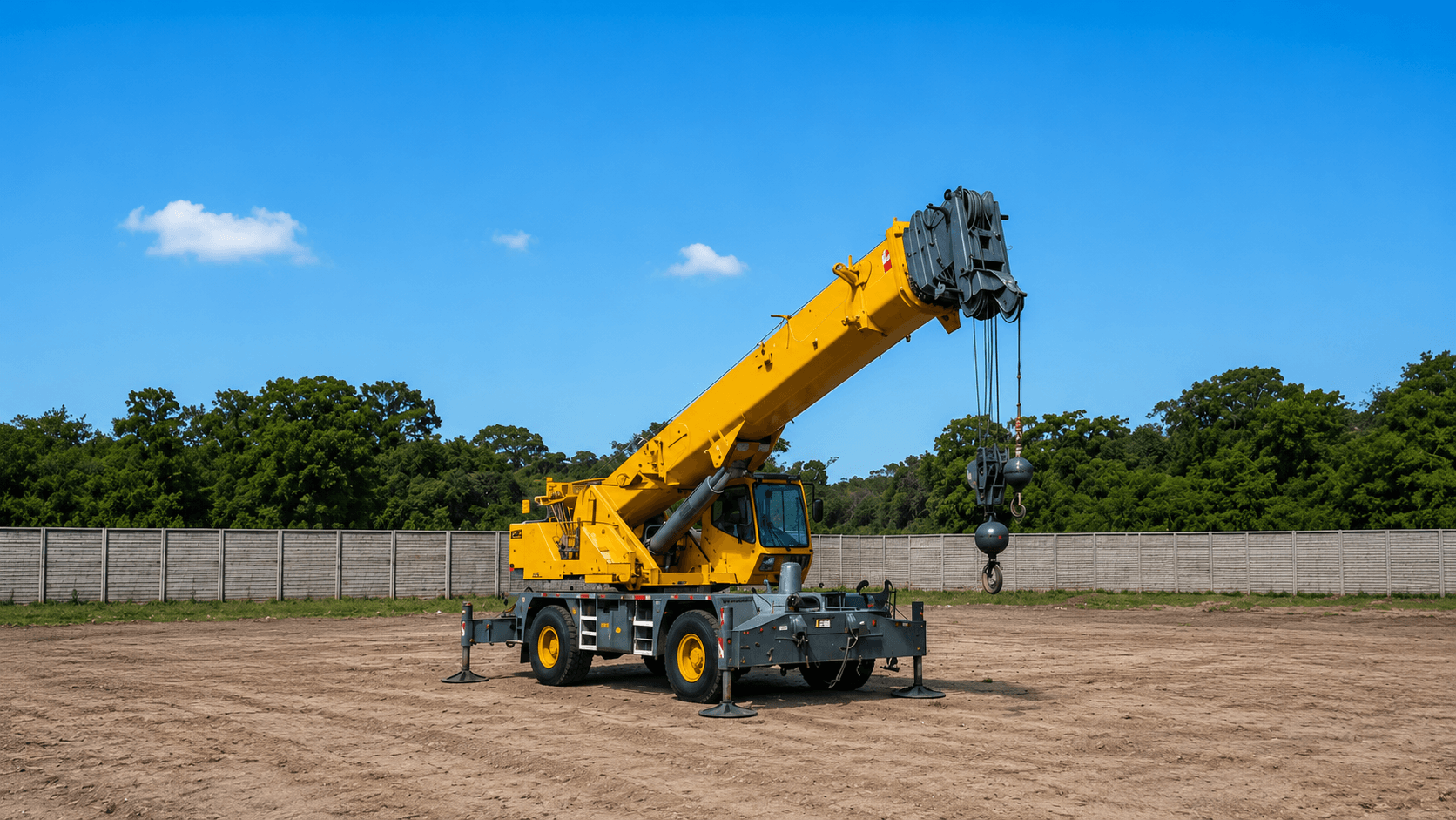 Grúa RT 80 toneladas (Rough Terrain)