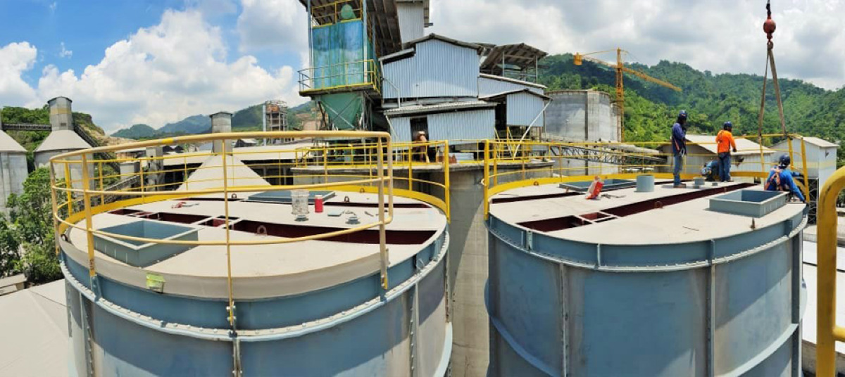 Montaje de molienda modular P&G y silos de 500T